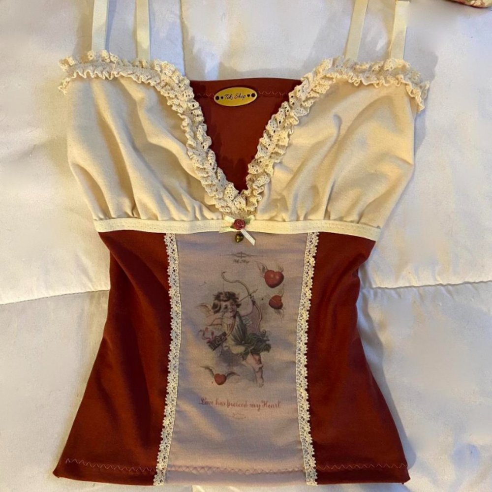 Handmade Top Love Has Pierced My Heart